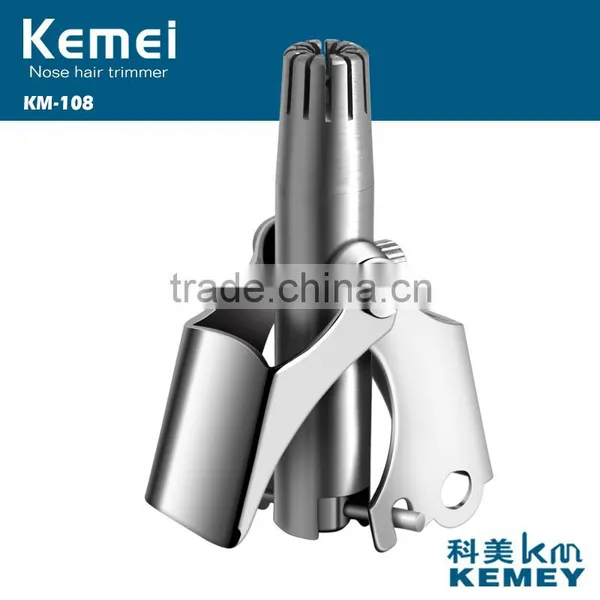 KM-108 Manual Fashion Shaving Fine-Tuning Nose Hair Trimmer Safety Manual Nursing Trimmer