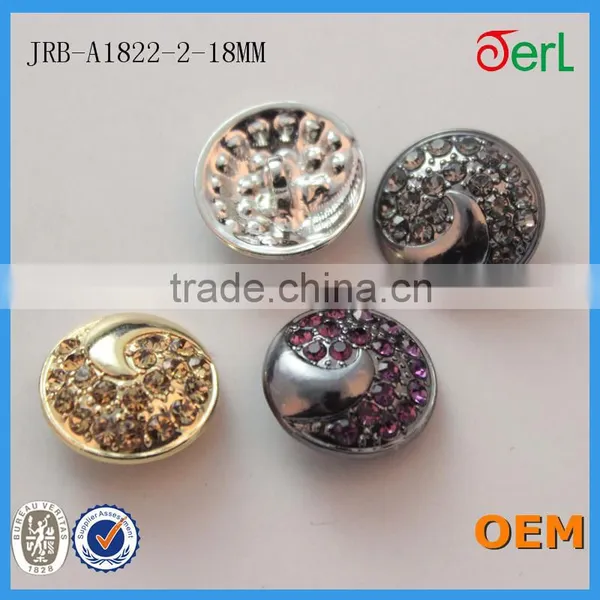 Hot Sales Popular Customized Alloy Rhinestone Buttons With Crystal for Jeans T-shirt Decoration photo-5
