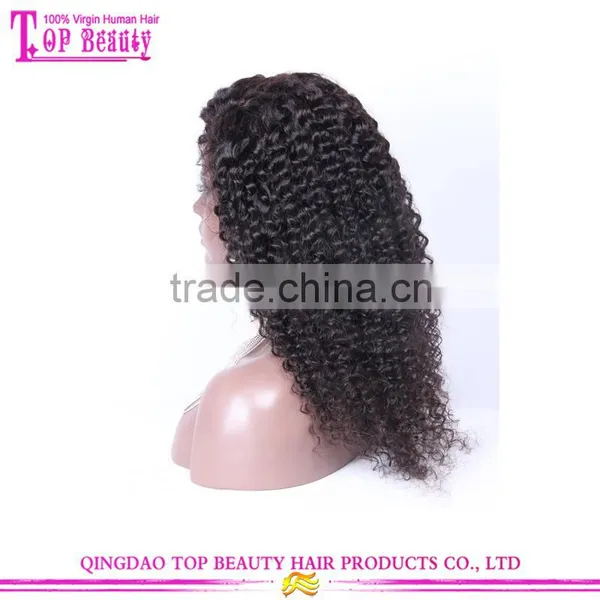 8A Grade 130%-200% Density Baby Hair Peruvian Human Hair Full Lace Wig Wavy Lace Frontal Wig photo-4