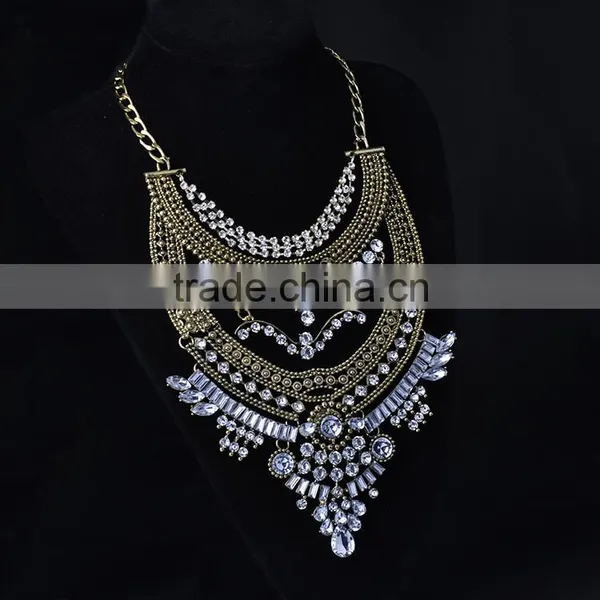 Trendy Vintage Anti Gold Sivler Plated Necklaces 2015 photo-3