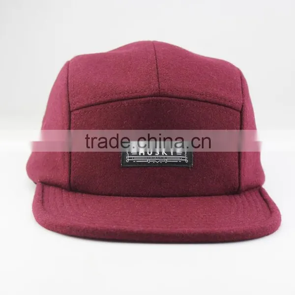 Fashion Design Cheap 5 Colors Custom Flat Brim 5 Panel Cotton Twill Cap photo-2