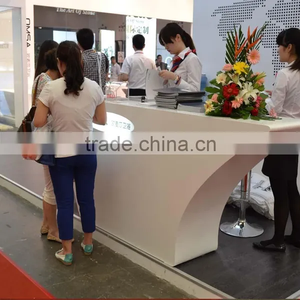 Online Hot Sale White Modern Hotel Reception Desk Vintage Reception Desk photo-3