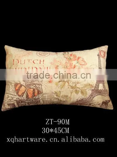 Nature Linen Material Custom Size And Printed Pillow Cover photo-3