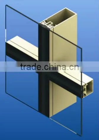 Aluminum Exterior Strucural Glass Curtain Wall for Building photo-4