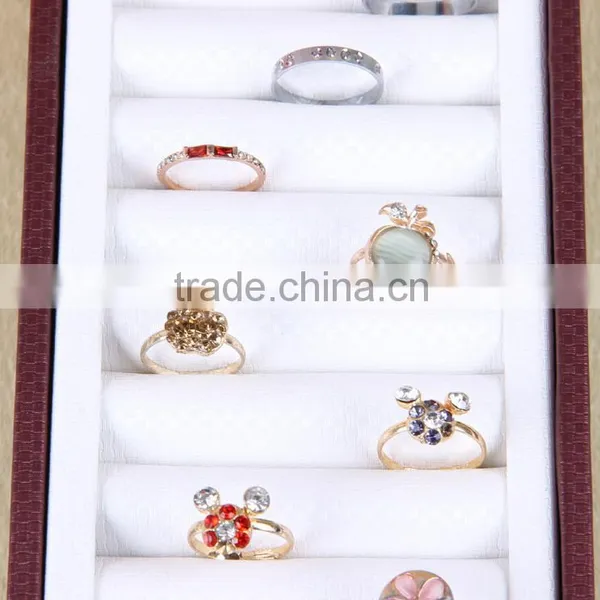 Factory Wholesale Custom High-grade PU Leather Jewelry Box, Brown Display Box photo-4