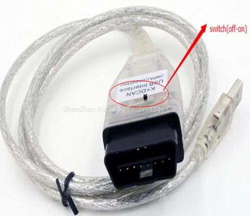 BMW INPA USB Interface With Switch OBDII Car Diagnostic Tool K DCAN Cable photo-4