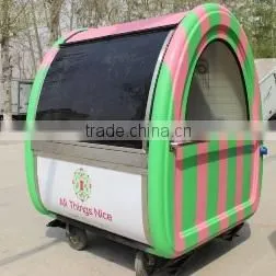 2016 China Mobile Hand Push Food Cart for Sale photo-4