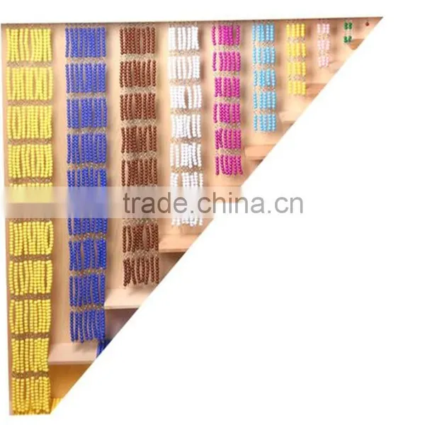 Preschool Teaching Aids Math Montessori Material Beads and Frame photo-5