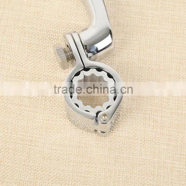 1 1/4" Bar 25 30 35 Long Angled Adjustable Highway Peg Mount For Suzuki Kawasaki photo-3