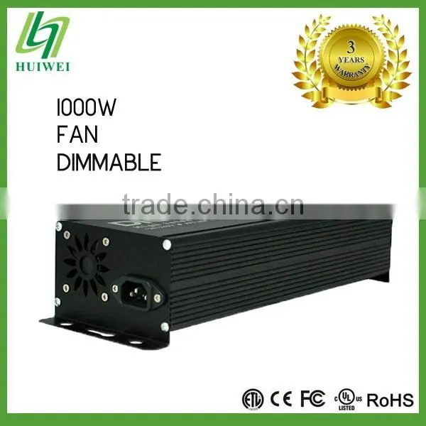 Hydroponic 1000W Lighting Fixture Electronic Dimmable Ballast With Cooling Fan Original Manufacturer photo-4