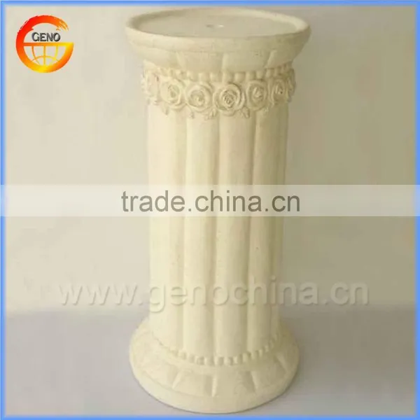 Home and Garden Fiberstone Flower Pot Stand Roman Pillar Design photo-2