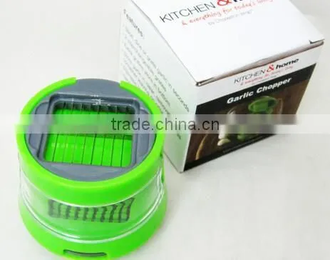 Cy283 Mini Multifunction 2 Stainless Steel Blades Garlic Press Chopper Mincer photo-2