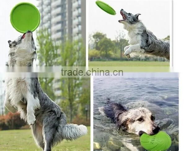 CY185 Eco-friendly Natural Rubber Pet Dog Toy Frisbee Dog Training Pet Product photo-5
