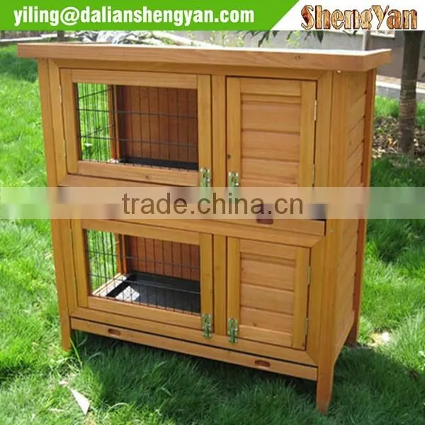 Chinese Cedar Custom Rabbit Hutch photo-3
