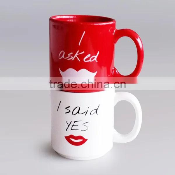 Set of 2 Ceramic Coffee Mug for Promotion photo-3