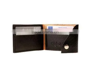 Custom Black Full Grain Rfid Business Card Holder Genuine Leather Credit Card Holder photo-4