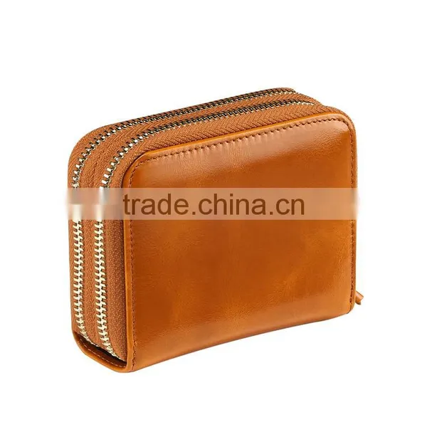 Custom RFID Travel Genuine Leather Wallet for Men photo-5