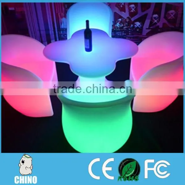 Classy and Clean LED Glow Furniture Table Flower Table