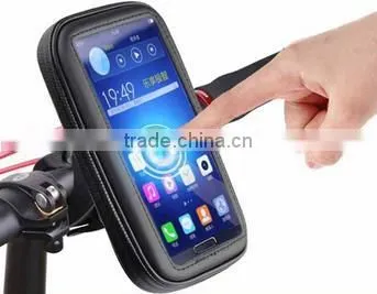 360 Degree Rotation Waterproof Case + Motorcycle Bicycle Handlebar Phone GPS Holder Mount for All 4-5" 5-6" Cell Phone 62688-L photo-2
