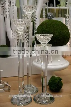 Popular Wedding Crystal Candelabra Flower Stand for Wholesale photo-3