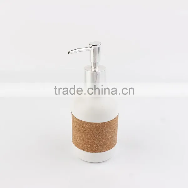 3 Pieces 2016 Home Decoration White Brown Bathroom Accessories Sets photo-2