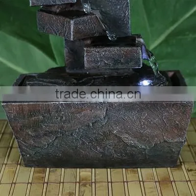 Spiral Staircase Tabletop Water Fountain With LED Light photo-3