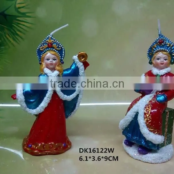 Russia Girl Candle Gift for Christmas Decoration photo-5