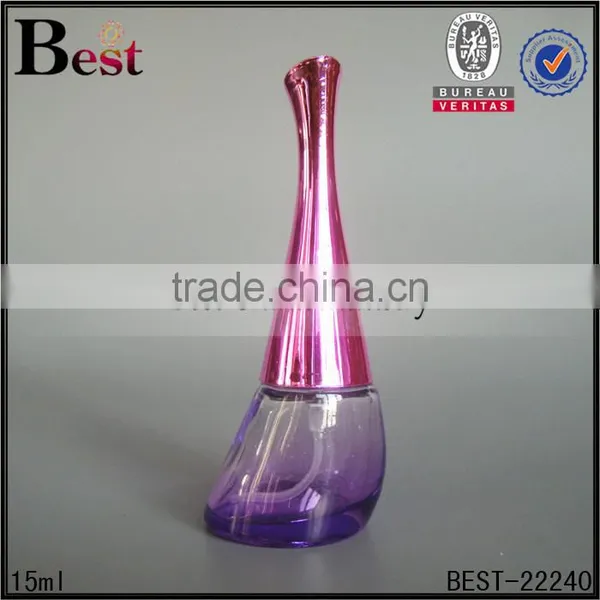 15ml Long Neck Bottle Fancy Color Perfume Bottle Long Neck Glass Bottle Wholesale photo-4