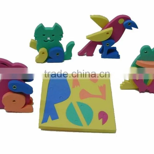 Non-toxic, Mini 3D Puzzle DIY Toy - Vehicles, Animals photo-2