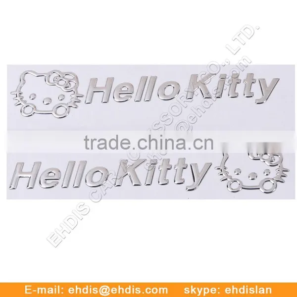 Sports Car Decoration Sticker Gold Blank Badge Window Decal Signs photo-5