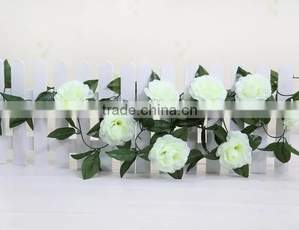 Plastic Artificial Rose Flowers Vine/garland photo-5