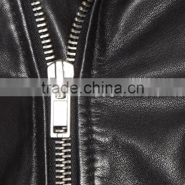 Cropped Leather Jacket for Women's photo-5