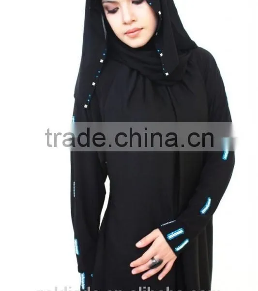 Latest Abaya Designs Black Abaya Wholesale 2016 Dubai Abaya photo-2