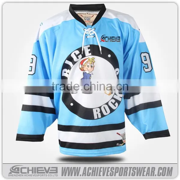 Super Great Red Mens Custom Sublimated Ice Hockey Jersey Shenzhen photo-3