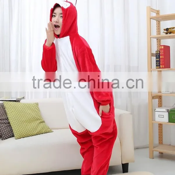 Flannel Cartoon Adult Animal Jumpsuit Animal Pajamas Jumpsuit photo-3