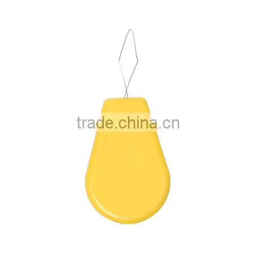 High Quality Yellow Teardrop Shaped Steel Bow Wire Home Uses Portable Needle Threader photo-3
