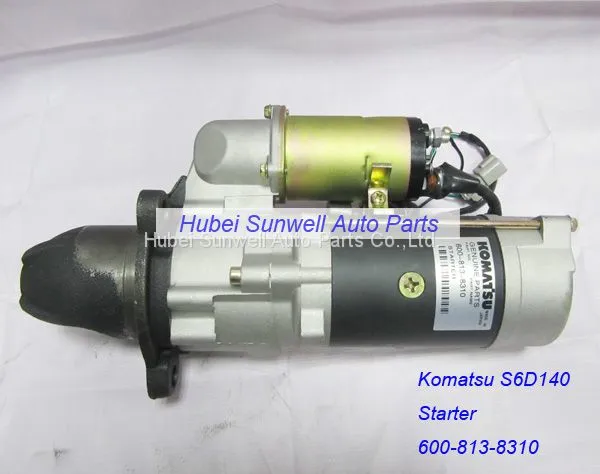 Komatsu SA6D140 Engine Starter 600-813-8310 WA500 Wheel Loader Starter photo-3