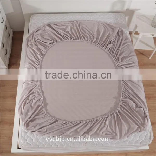 2017 NEW STYLE SOFT MICROFIBER PALE PINKISH GREY 4PCS BEDDING SET photo-2