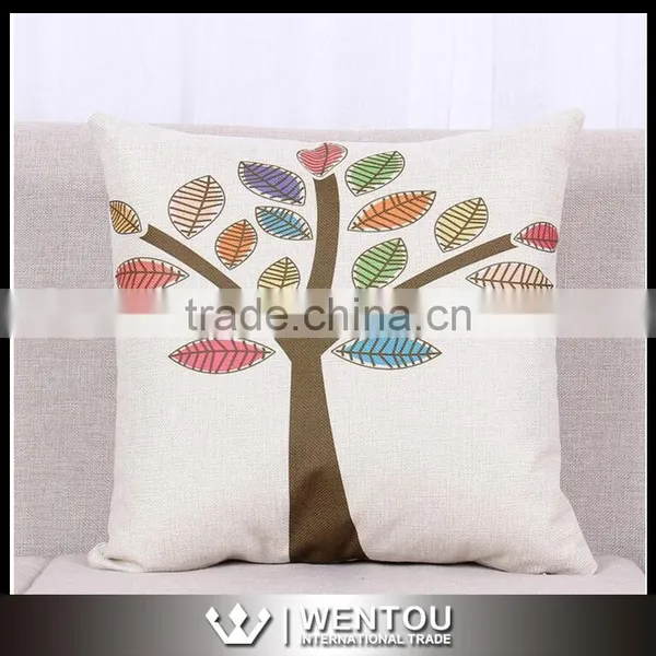 Wholesale Monogram Tree Printed Cushion Cover Pillowcase photo-5