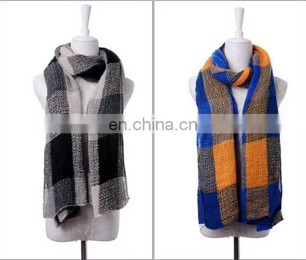 Square Tartan Mix Color Scarf Warming Scarf Many Colors Choice Scarves photo-5