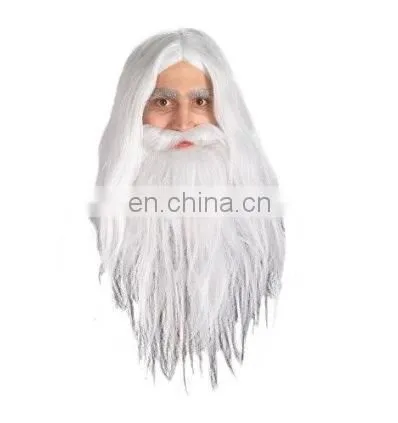 Halloween Carnival Party Wizard Wig for Adults photo-5