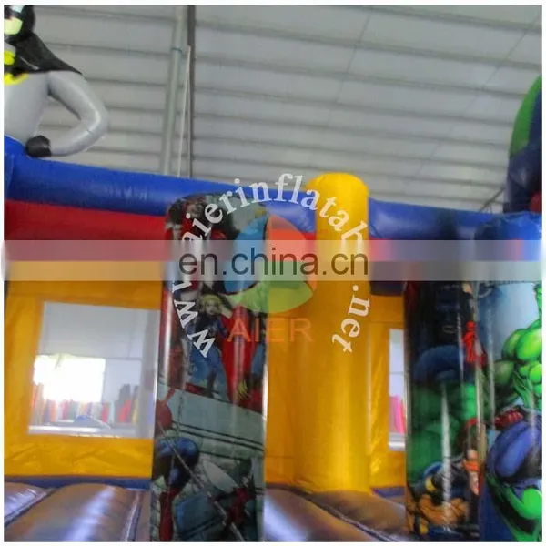 Wholesale Sports Equipment / Superman Kids Inflatable Castle Tent /inflatable Jumping Castle Combo photo-6