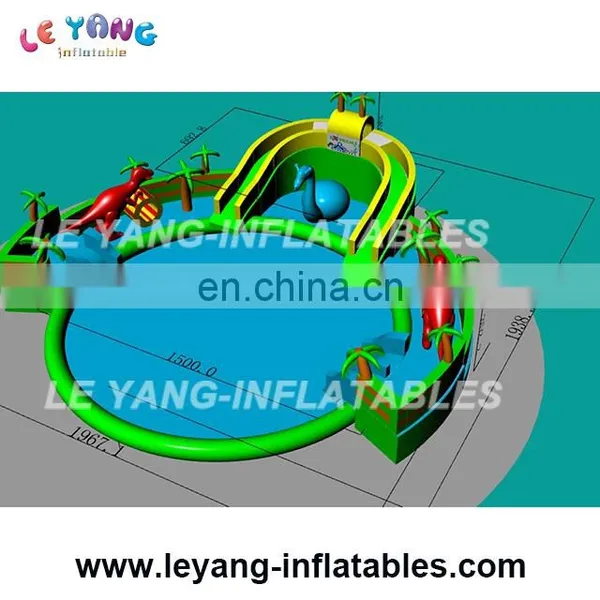 Giant Commercial Grade Inflatable Water Park / Water Theme Park for Adult and Kids photo-2