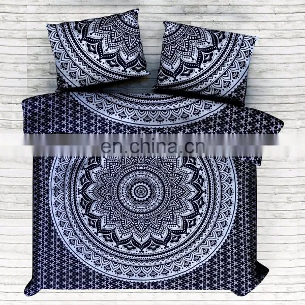 California King Size Indian Ombre Mandala Duvet Doona Cover Bedding Blanket Quilt Cover Comforter Set