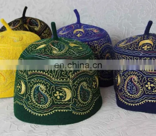 Factory Direct Sale Muslim Men Embroidered Prayer Caps Africa Nigeria