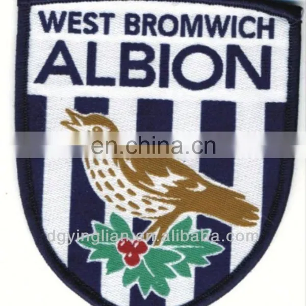 Pofessional Custom Merrow Woven Badge Machine Woven Patches Labels