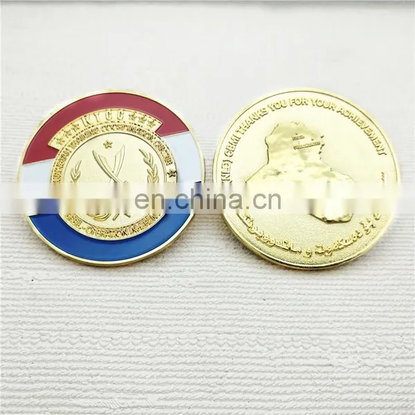 Gold Colored Training Coin With Cross Swords photo-4