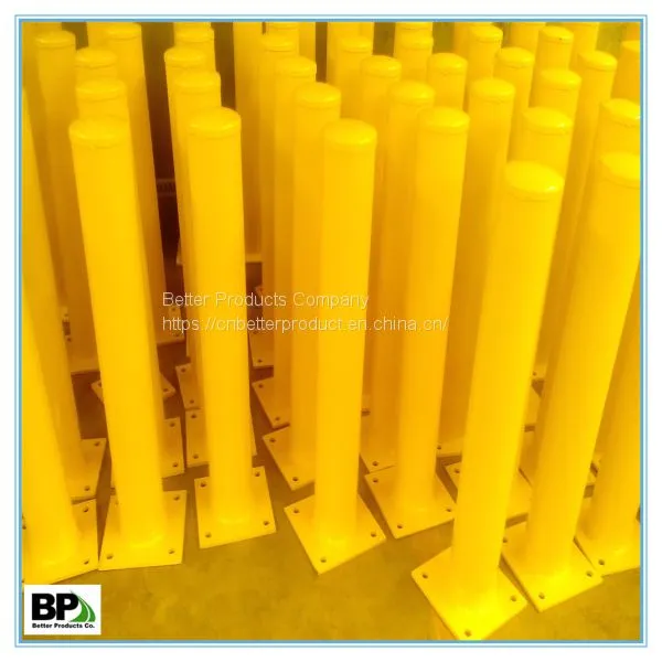 Steel Pipe Safety Bollard With Anchor Bolts photo-4