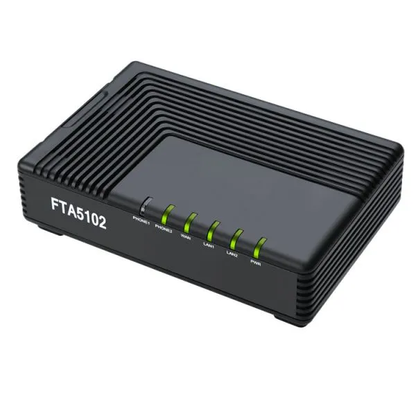 2FXS Port Network Voip Phone Adapter Voip Adapter Pulse Dialing for FTA5102 photo-4