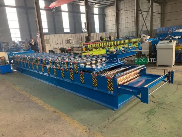 Steel Double Layer Zinc Roof Sheeting Cold Forming Line photo-5